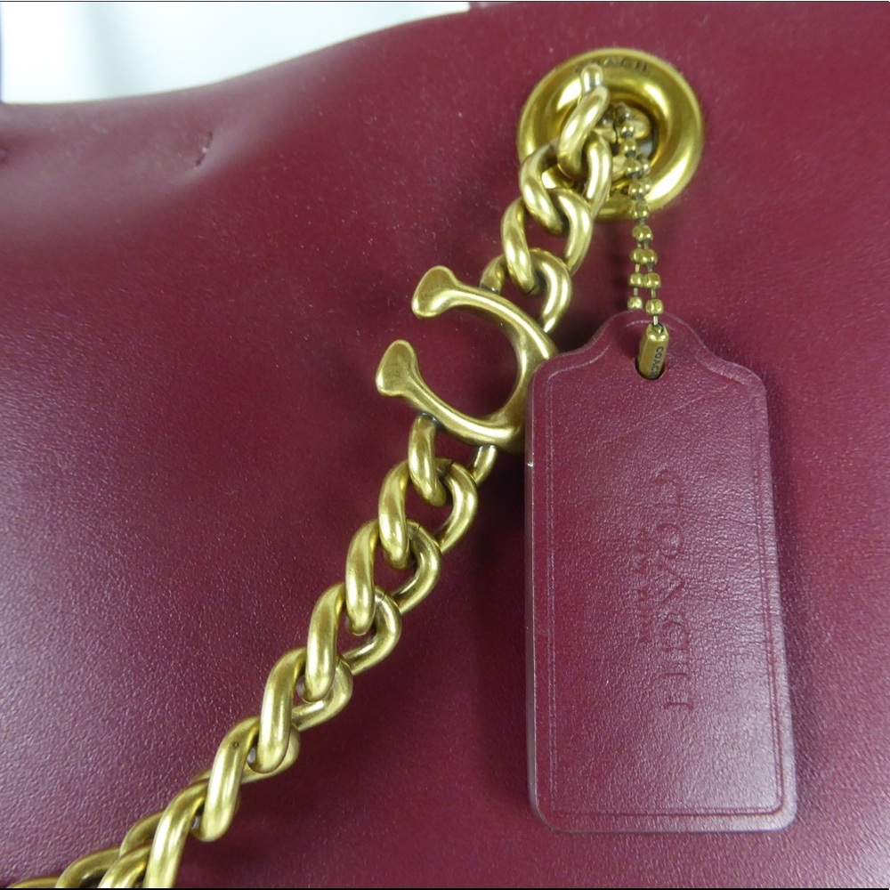 Coach Signature Chain Central Leather Tote Bag NWT - Picture 5 of 10